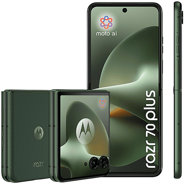 MOTOROLA razr 70 Plus, Smartphone mit 512 GB Speicher, Mountain View, Dual SIM