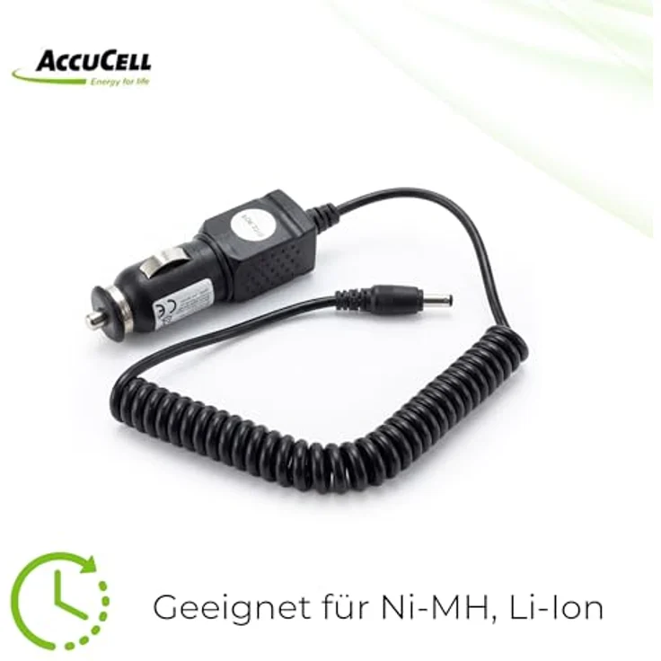 AccuCell KFZ-Ladekabel für Nokia Handys mit 3,5mm Anschluss, 12-24 Volt, 1 Meter Kabel, schwarz – Bild 5