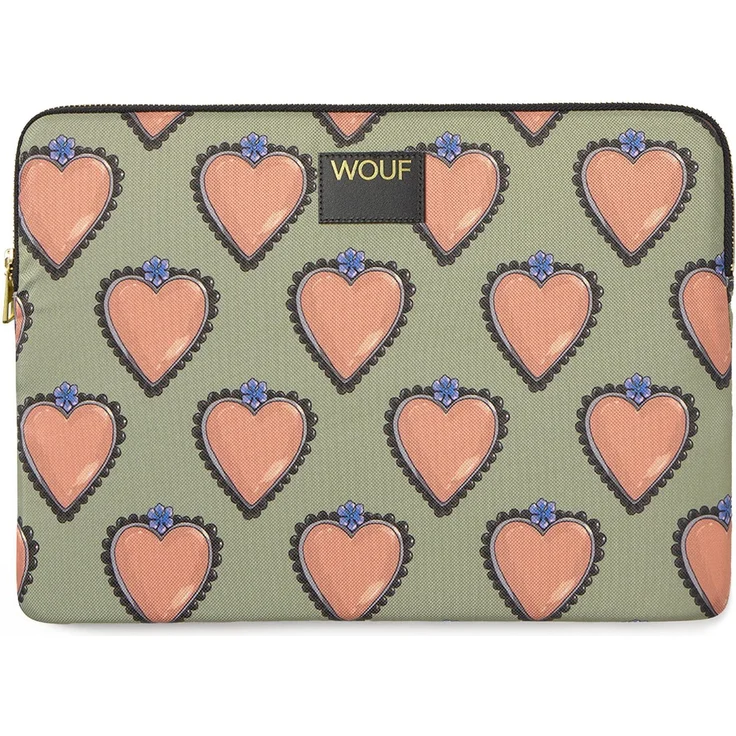 Wouf Daily Laptophülle 36 cm (15.75"), Notebooktasche aus strapazierfähigem Material, schwarz