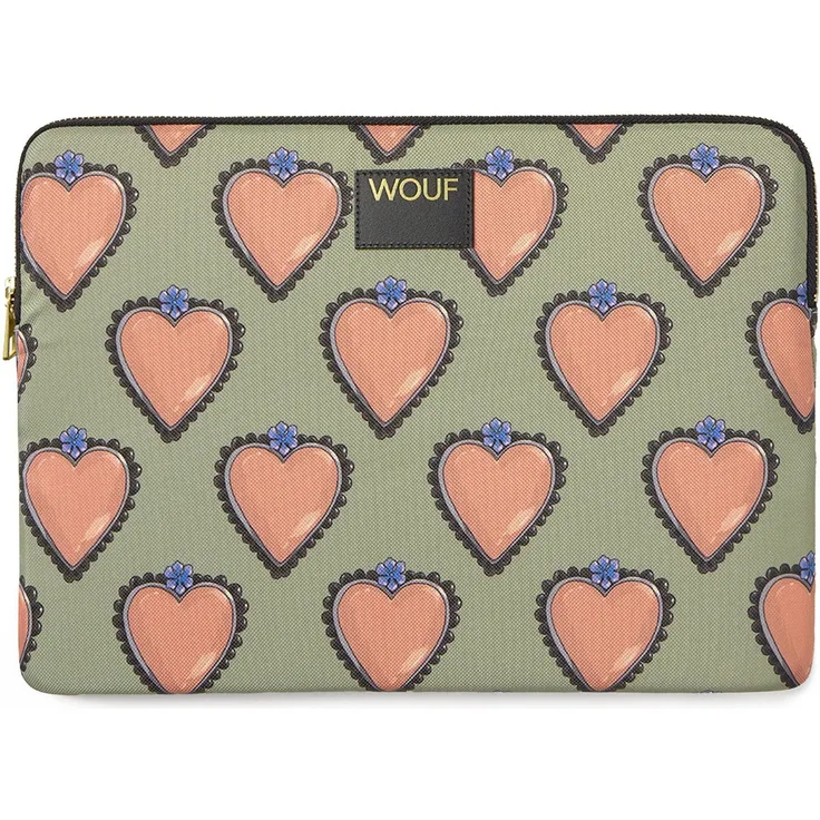 Wouf Daily Laptophülle 36 cm (15.75"), Notebooktasche aus strapazierfähigem Material, schwarz