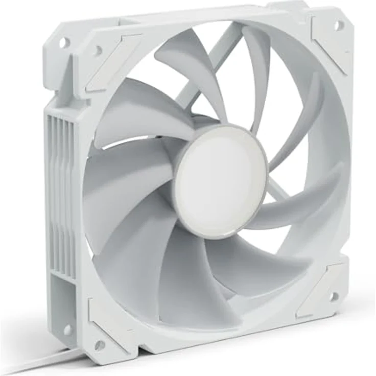 Sharkoon SHARK Mirror RGB PWM - Gehäuselüfter mit Infinity-Spiegeleffekt-Design, weiß, 500-1500 U/min – Bild 2