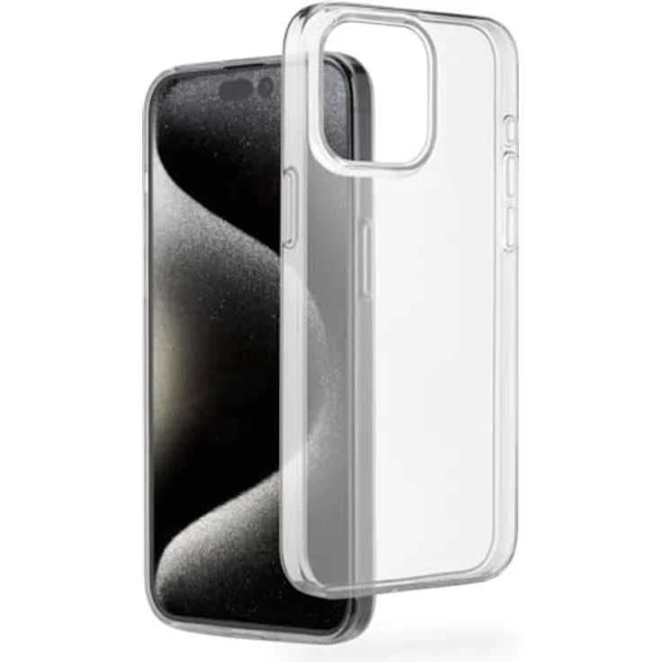 Hama Hülle für iPhone 15 Pro (Always Clear, extra Schutz für Display und Kamera, kratzfest, Wireless Charging kompatibel) transparent – Bild 1