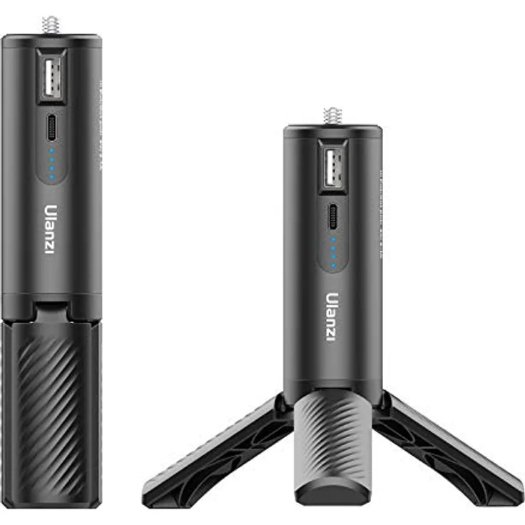 Ulanzi BG-4 Mini-Dreibeinstativ, Metall Schwarz mit integrierter Powerbank-Funktion und 12,6 cm verstellbarer Länge – Bild 4