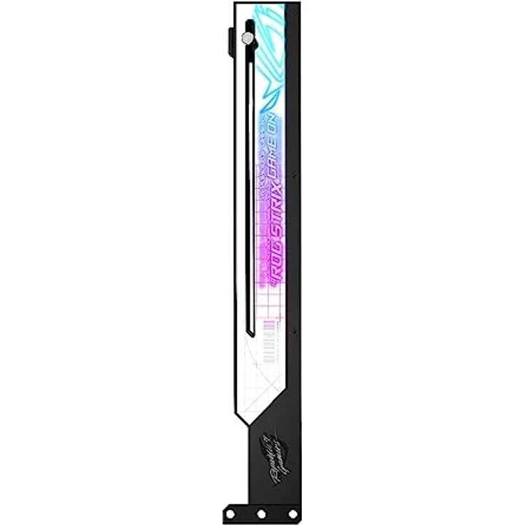ASUS ROG Strix ARGB Grafikkarten Halterung (GPU Halter, AURA Sync ARGB Beleuchtung, anpassbare Größe, einfache Montage, kompatibel mit ATX-Gehäusen, schwarz) – Bild 5