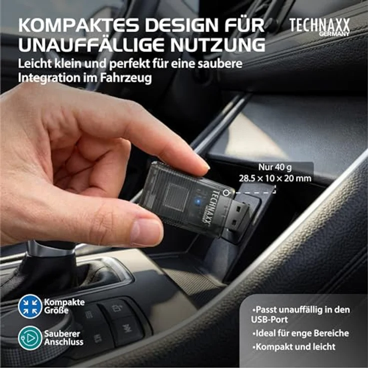 Technaxx TX-346, USB-Dongle für Car Play & Android Auto, schwarz – Bild 7