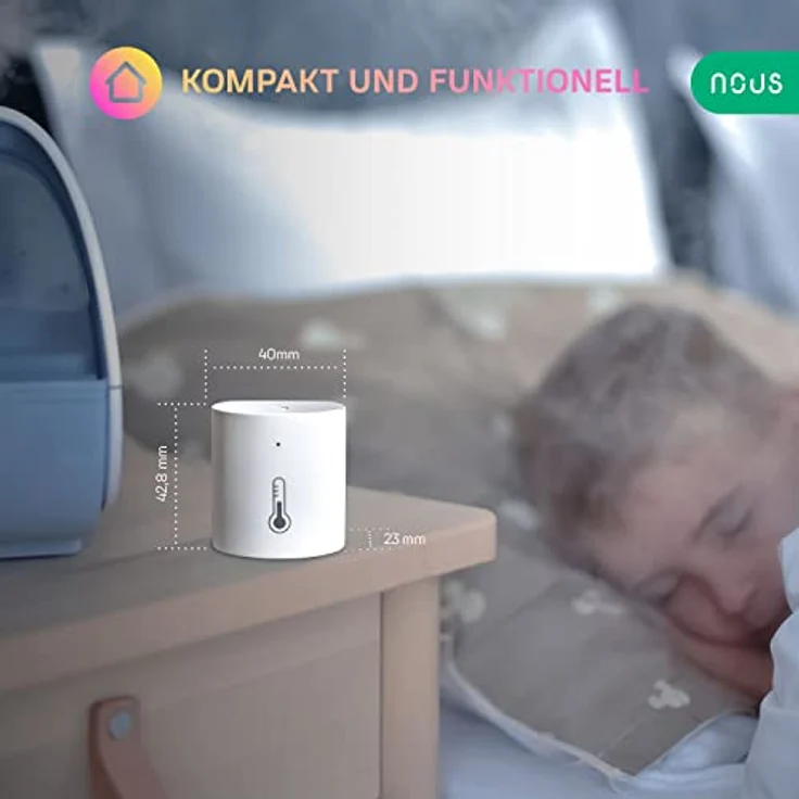 Nous E5 Smarter Luftfeuchtigkeits- und Temperatursensor, ZigBee – Bild 7