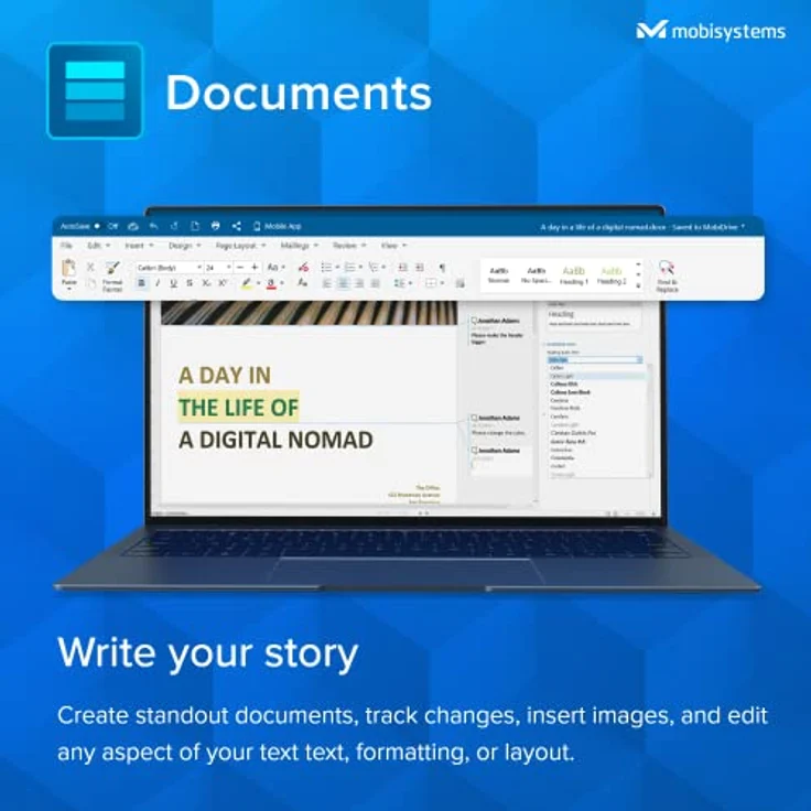 OfficeSuite Family - 1 Year License - Documents, Sheets, Slides, PDF, Mail & Calendar for Windows for 1 Windows & 2 Mobile Devices / 6 Users – Bild 4