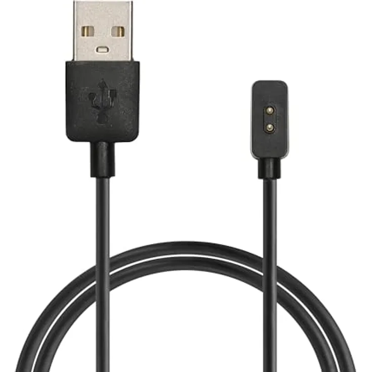 kwmobile USB Kabel Charger für Xiaomi Redmi Watch 4/3 - Smart Watch Ersatzkabel in Schwarz