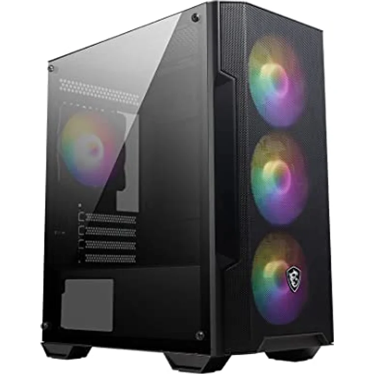 MSI MAG FORGE M100A Mini-Tower PC Gehäuse - unterstützt Micro-ATX & Mini-ITX, Mesh-Front, 4x 120mm Auto RGB Lüfter, Magnetischer Staubfilter, USB 3.2 Gen 1 Typ-A – Bild 5