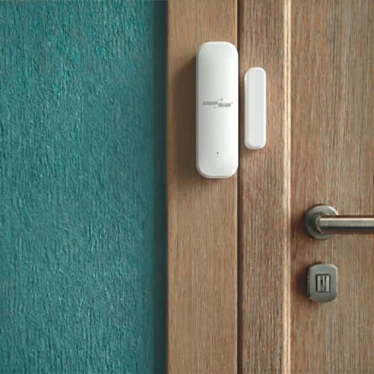GreenBlue Drahtloser Tür- und Fenstersensor, 2 Stück, Weiß, Intelligente Überwachung mit Alarmfunktion und App-Integration – Bild 3