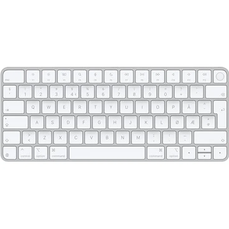 Apple Magic Keyboard mit Touch ID, kabellose Tastatur für Mac Modelle mit Apple Chip, grau – Bild 1