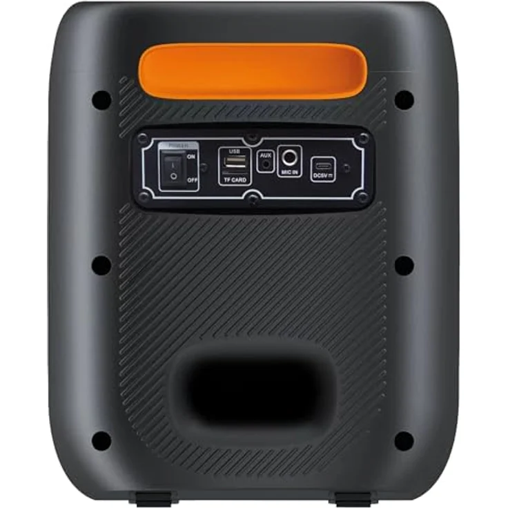 Denver Portable Bluetooth-Lautsprecher BPS-165, 200 W, schwarz, tragbar und kabellos, integriertes Mikrofon, bis zu 8 Stunden Akkulaufzeit – Bild 3