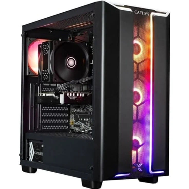 Captiva PC Highend Gaming I95-715, Intel Core i9-14900KF, RTX 5080 16GB GDDR7, 2TB SSD, 64GB RAM, WLAN, schwarz, Windows 11 Home 64-bit – Bild 1