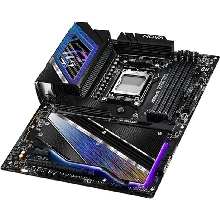 ASRock Phantom Gaming X870E Nova 90-MXBPX0-A0UAYZ, ATX Mainboard mit AMD RYZEN 9000 Serie Unterstützung, schwarz – Bild 5