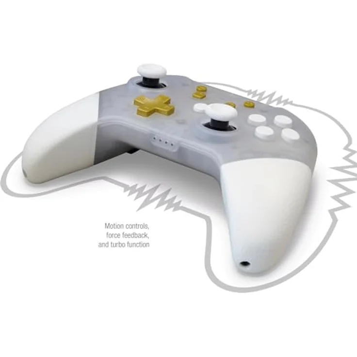 Hyperkin NuChamp Light Up LED, kabelloser Gaming Controller für Nintendo Switch, transparent mit wiederverwendbaren Pro-Paddle-Tasten und 8-10 Stunden Spielzeit – Bild 3