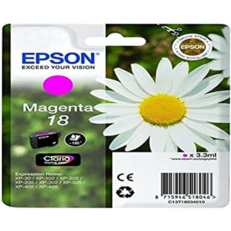 Epson C13T18034022 Magenta Original Tintenpatronen Pack of 1 – Bild 2