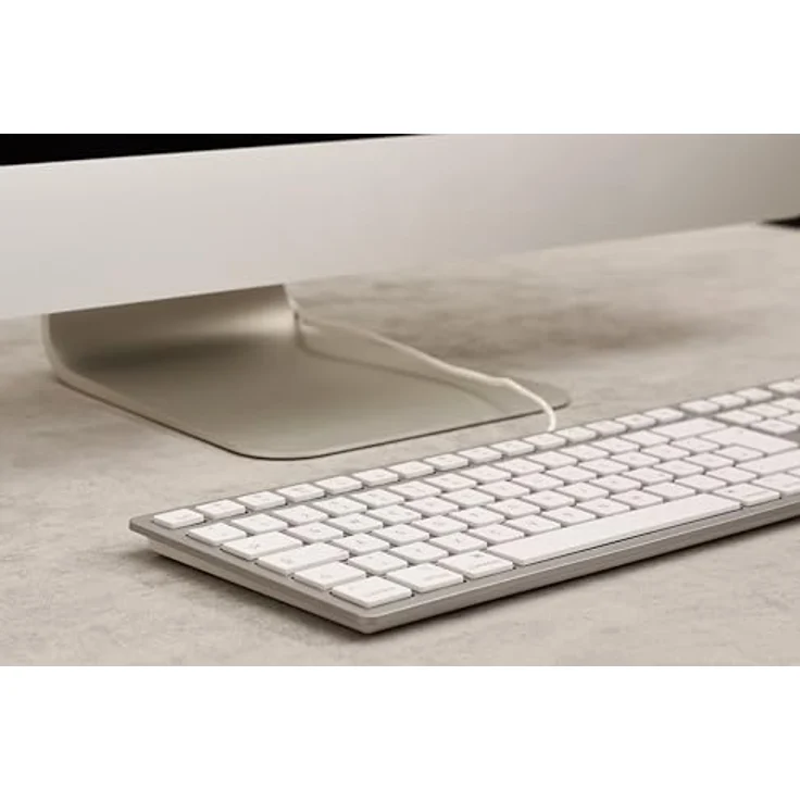 CHERRY TAS KC 6000 C FOR MAC Corded US-Layout silver/white, Tastatur, Silber – Bild 3