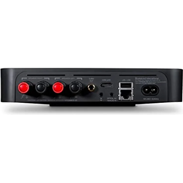 Bluesound Powernode Edge kompakter kabelloser hochauflösender Multiroom Musik-Streamer - Schwarz – Bild 4