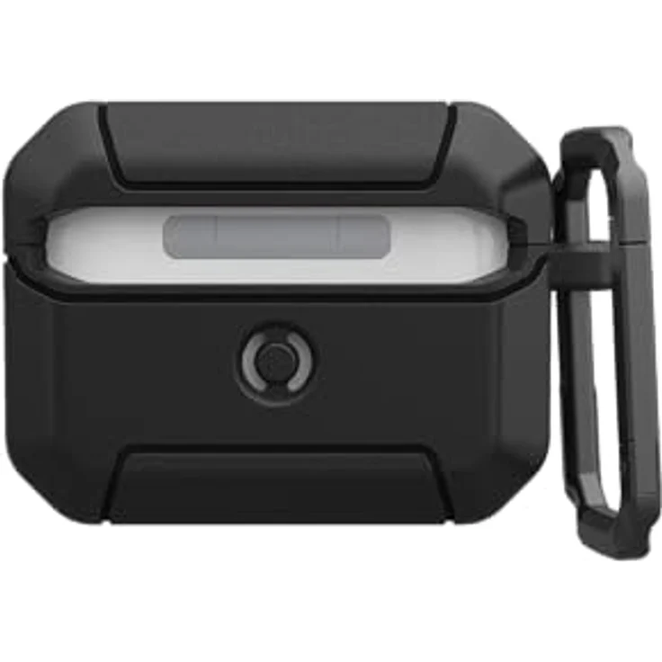 URBAN ARMOR GEAR Scout Case für Apple AirPods Pro 3, Wireless-Charging kompatibel, Status LED sichtbar, abnehmbarer Karabinerhaken, schwarz – Bild 5
