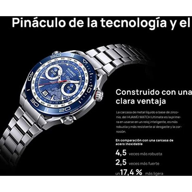 HUAWEI Watch Ultimate Smartwatch,1,5-Zoll LTPO AMOLED Display, Saphir-Zifferblatt, 100 m Tauchtechnik, Völlig Neuer Expeditionsmodus, 24/7 Gesundheitsmanagement, Voyage Blau – Bild 4