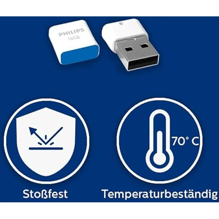 Philips Pico 2.0 Mini USB Stick 16GB Kompakter Speicherstick 16 GB Ideal für Benutzung im Auto – Bild 9