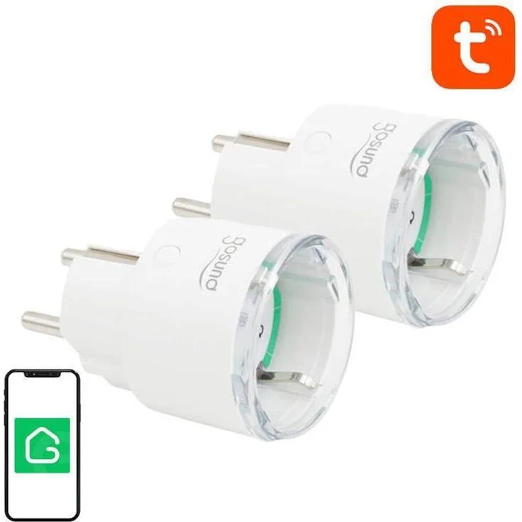 Gosund SP111, Smart Plug WiFi, 3680W EU-Steckdose, 2er Pack, kompatibel mit Tuya, Alexa und Google Home