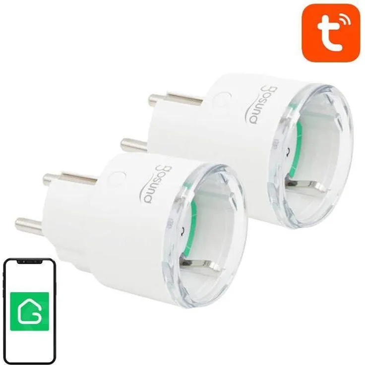 Gosund SP111, Smart Plug WiFi, 3680W EU-Steckdose, 2er Pack, kompatibel mit Tuya, Alexa und Google Home