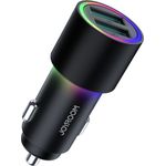 Joyroom Autoladegerät 2 x USB mit Hintergrundbeleuchtung 24W schwarz