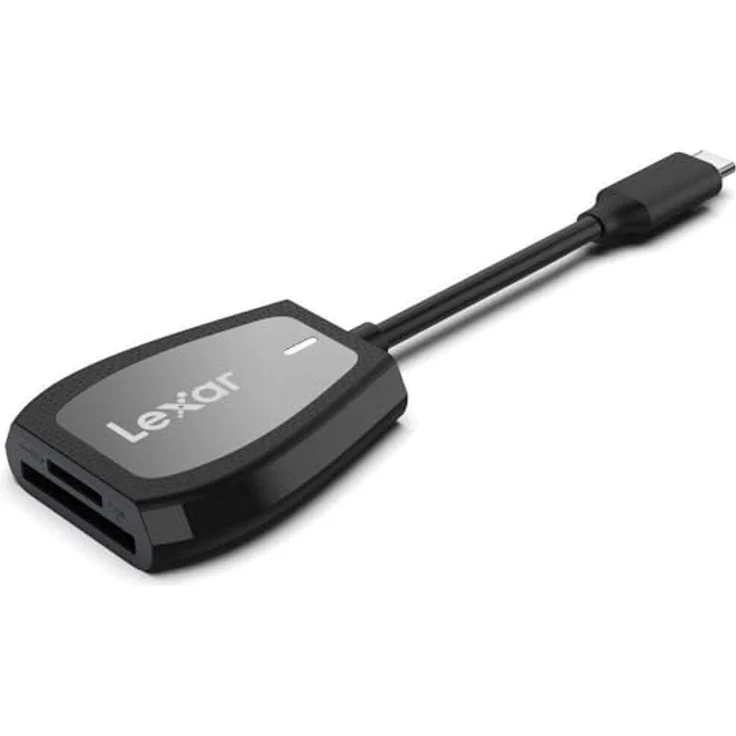 Lexar Professional Doppelschlitz-Reader mit USB-C Anschluss für SD- und microSD-Karten UHS-I schwarz – Bild 3