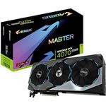 GIGABYTE AORUS GeForce RTX 4070 Super Master 12G Grafikkarte, 3X WINDFORCE Lüfter, 12GB 192-Bit GDDR6X, GV-N407SAORUS M-12GD Grafikkarte