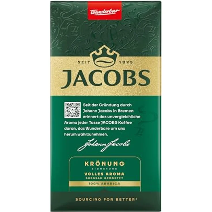 Jacobs Filterkaffee Krönung Klassisch Volles Aroma, 100 Prozent Arabica, Intensität 5/10, 500g – Bild 3