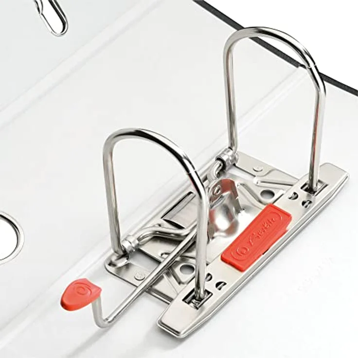 Herlitz Aktenordner maX.file, DIN A5 hoch, 7,5 cm Rückenbreite, Griffloch, Polypropylenfilie, graues Papier – Bild 2
