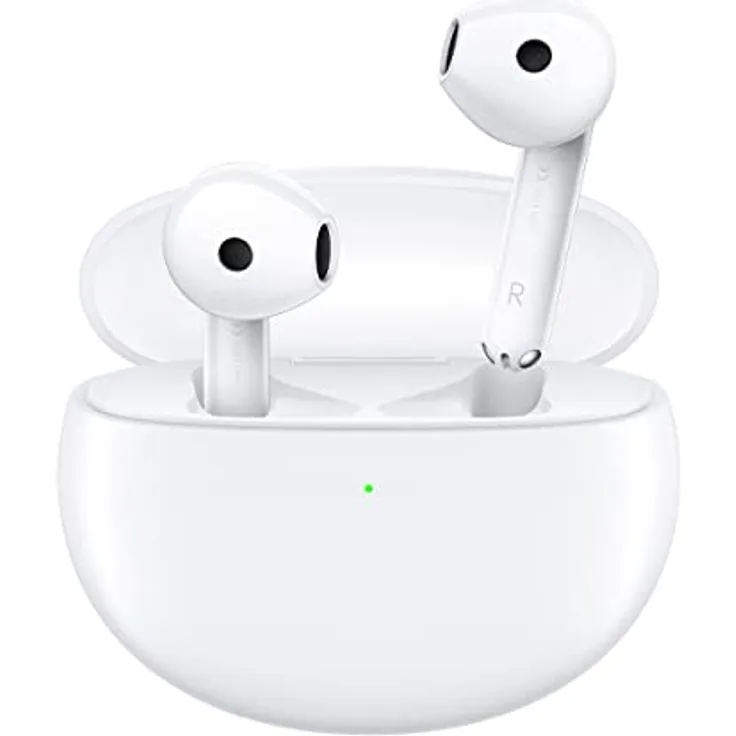 OPPO Enco Air 2 – Kabellose Bluetooth-Kopfhörer, kabellos, Semi-Ohr-Kopfhörer, Geräuschunterdrückung, 24 Stunden Akkulaufzeit, Ultraleicht, innovatives Design, wasserfest IPX4, Weiß [FR-Version]