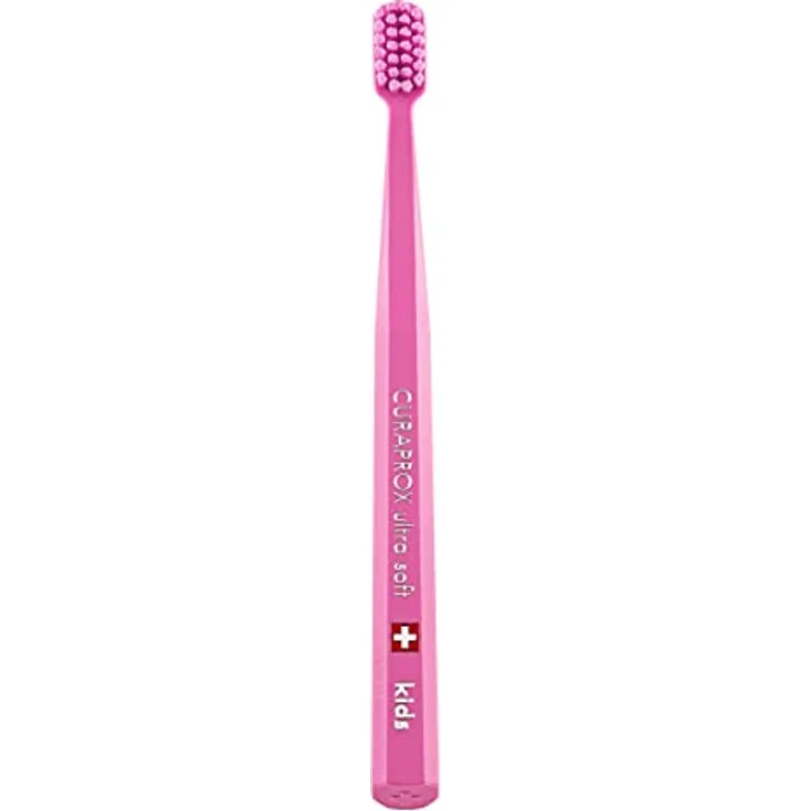 CURAPROX CS Kids Zahnbürste - Handzahnbürste für Kinder mit 5500 Ultra Soft CUREN Borsten und kleinem Bürstenkopf - Pink - Preisvergleich
