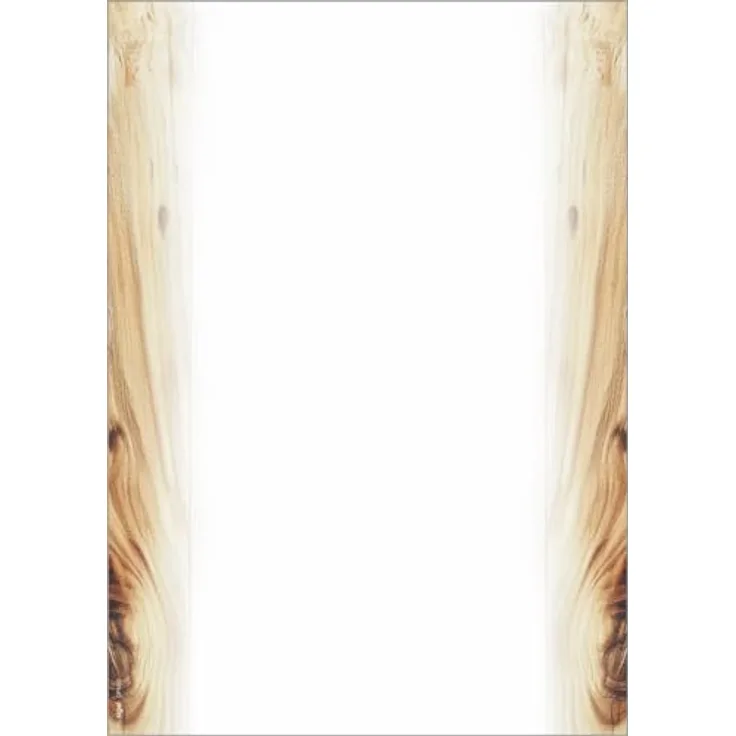 Sigel Motivpapier DIN A4, weiß-braun, 90 g/m², 100 Blatt, FSC®-zertifiziert, beidseitig bedruckbar