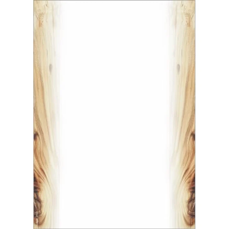 Sigel Motivpapier DIN A4, weiß-braun, 90 g/m², 100 Blatt, FSC®-zertifiziert, beidseitig bedruckbar – Bild 1