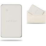 Satechi FindAll Portemonnaie Karte, Schlüsselfinder mit Apple Find My-Technologie, wasserfest, Beige