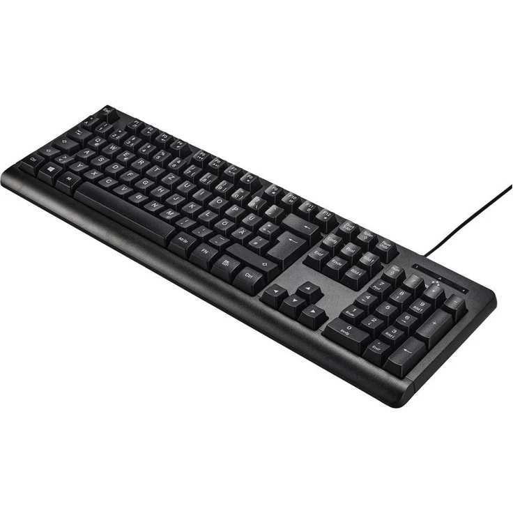 Renkforce RF-5805912 USB Tastatur Deutsch, QWERTZ Schwarz - Kabelgebunden, leise, kompatibel mit Windows 7/8/10