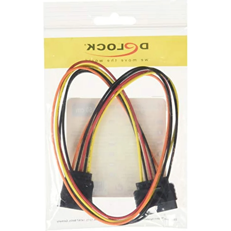 DeLock Spannungsversorgungs-Verlängerungskabel - 15 PIN SATA Power (M) - 15 PIN SATA Power (W), 60132, 50cm – Bild 2
