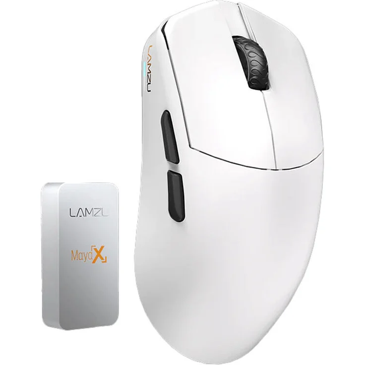 Lamzu Maya X Gaming Maus, 8.000Hz Polling-Rate, Cloud White