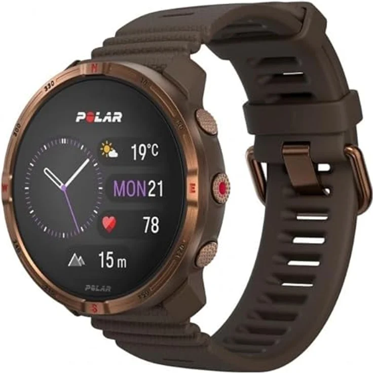 Polar Grit X2, Outdoor Multisport GPS Uhr mit AMOLED Display, Dual-Frequency GPS, Handgelenk EKG, Elixir Biosensing, Offline Karten, SpO2, bis zu 7 Tage Akkulaufzeit – Bild 2