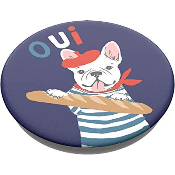 PopSockets PopGrip - Ausziehbarer Sockel und Griff für Smartphones und Tablets mit einem Austauschbarem Top - Frenchie – Bild 3