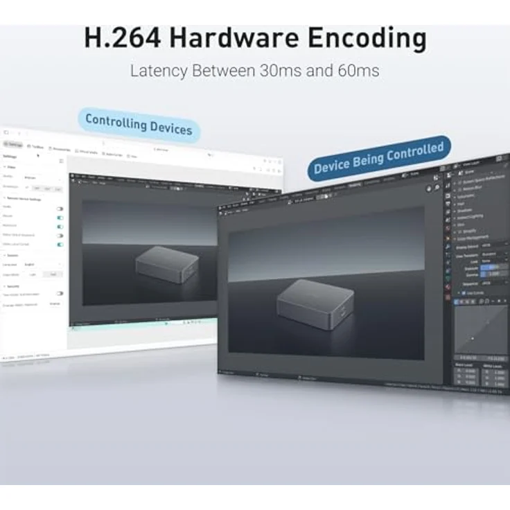 Allnet KVM over IP RM1 Comet, KVM Switch mit 4K@30FPS, H.264 Hardwarekodierung, ultra-niedriger Latenzzeit und Gigabit Ethernet – Bild 3