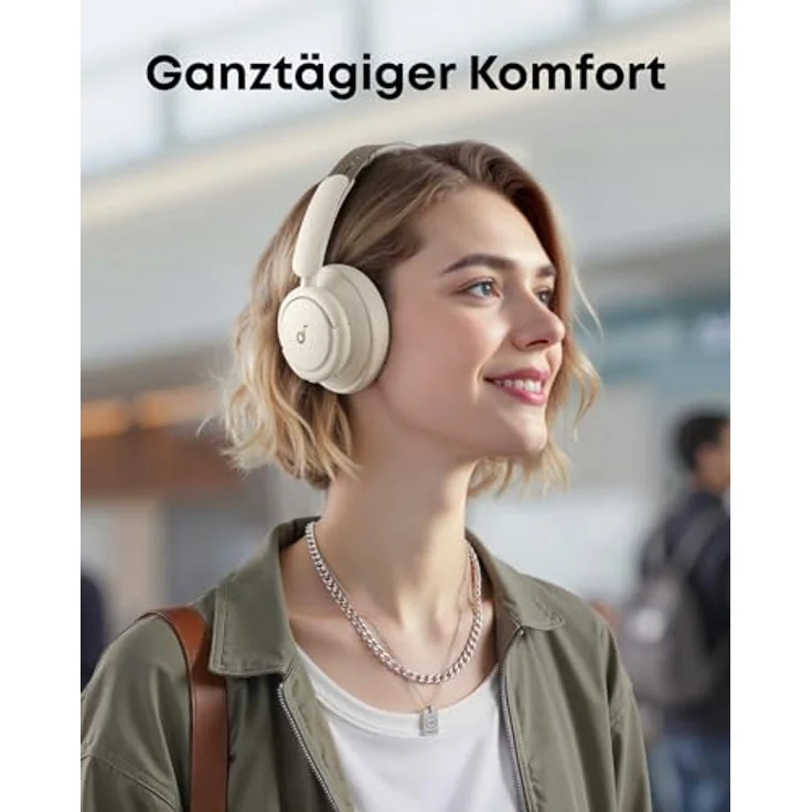 soundcore by Anker Life Q30, Hybrid Active Noise Cancelling Kopfhörer mit Hi-Res Sound, 40H Akkulaufzeit, Schnellladung, weichen Ohrpolstern, Bluetooth, weiß – Bild 5