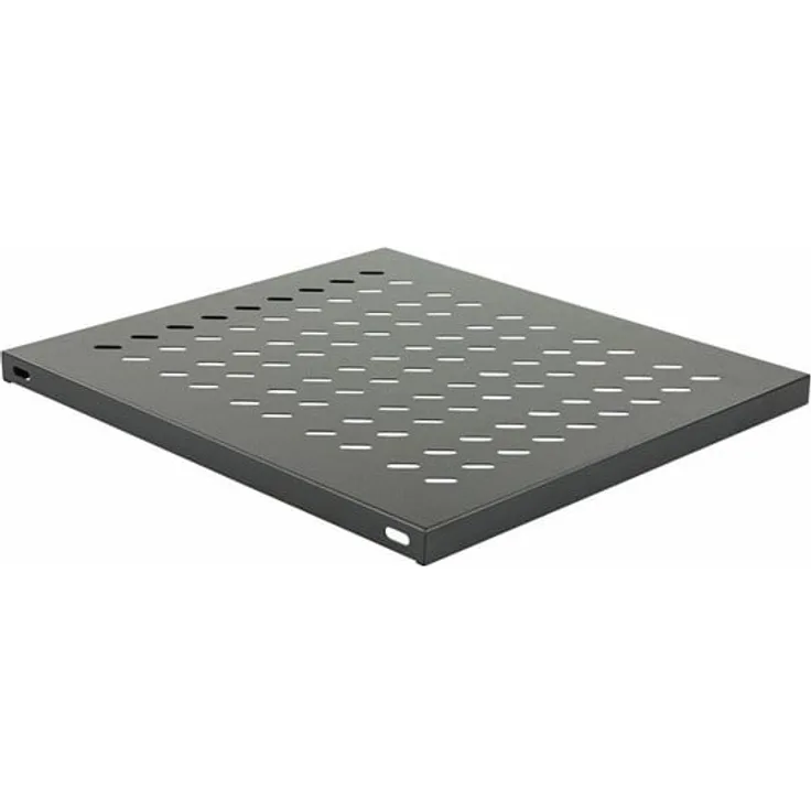Lanview by Logon Rack Shelf 1U, Schwarz, 48.3 cm (19") für Schrankmontage