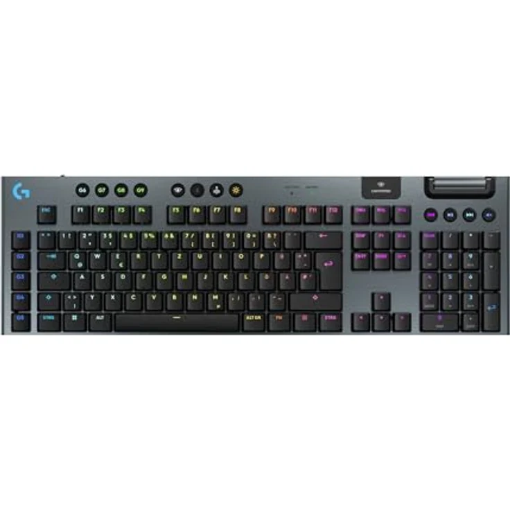 Logitech G G915 X LIGHTSPEED low-profile gaming keyboard, Linear - Deutsches QWERTZ-Layout - Schwarz – Bild 1