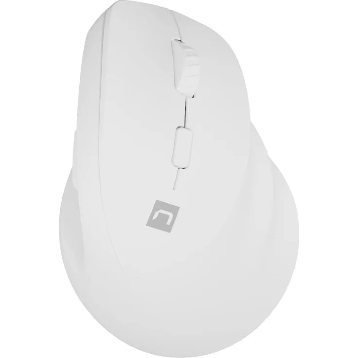 Genesis Crake 2, Kabellose Maus mit ergonomischem Design, 2400 DPI, Weiss