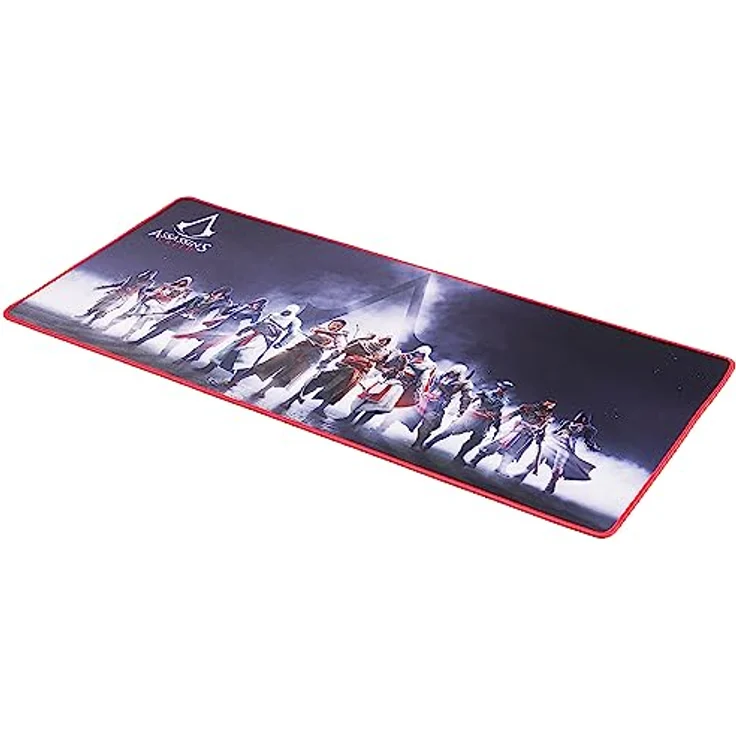 SUBSONIC Assassin's Creed - XXL-Mausmatte 90 x 40 cm - Rutschfeste Gaming-Mausunterlage, Offizielle Lizenz, Schwarz – Bild 2