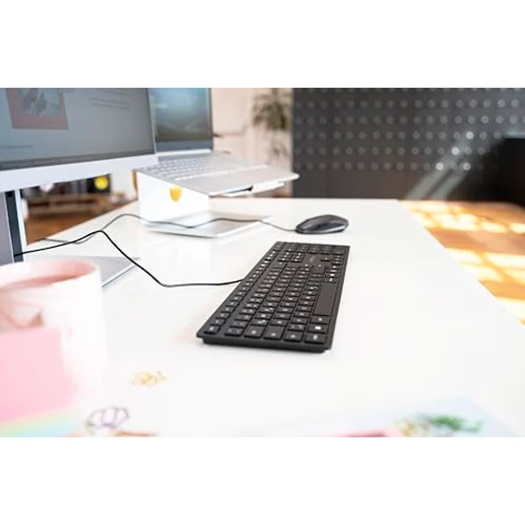 CHERRY KC 6000 SLIM - Tastatur - USB - Schweiz QWERTZ - CHERRY SX - Schwarz (JK-1600CH-2) – Bild 4