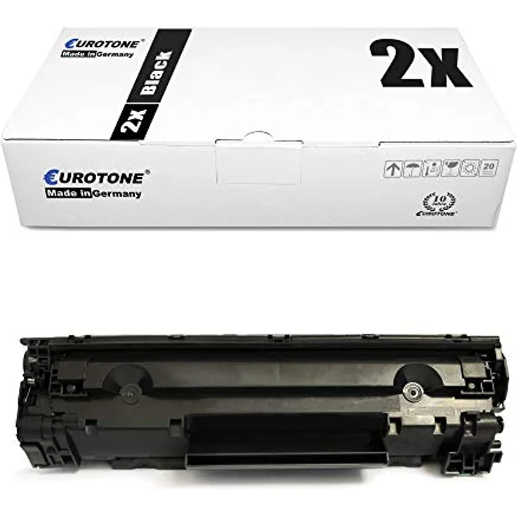 Eurotone 2X Müller Printware kompatibler Toner für HP Laserjet P 1005 1006 1007 1008, schwarz, 2x jeweils ca. 1.500 Seiten – Bild 1